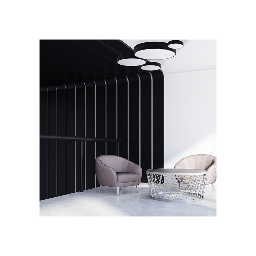 Brilagi - Stropní svítidlo se senzorem CLARE 3xE27/24W/230V pr. 40 cm černá