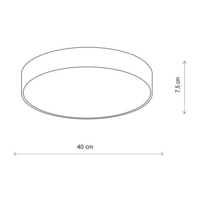 Brilagi - Stropní svítidlo se senzorem CLARE 3xE27/40W/230V pr. 40 cm béžová