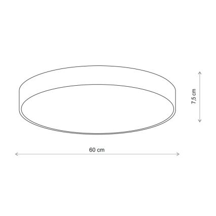 Brilagi - Stropní svítidlo se senzorem CLARE 5xE27/40W/230V pr. 60 cm béžová