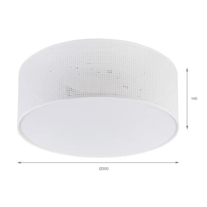 Brilagi - Stropní svítidlo SIRIJA MODERN 2xE27/60W/230V pr. 35 cm bílá