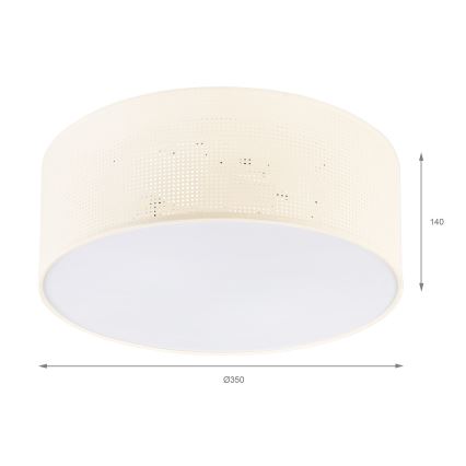 BRILAGI - Stropní svítidlo SIRIJA MODERN 2xE27/60W/230V pr. 35 cm krémová