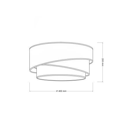 Brilagi - Stropní svítidlo TRIO 1xE27/60W/230V pr. 40 cm krémová/šedá