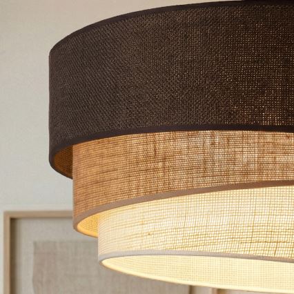 Brilagi - Stropní svítidlo TRIO 3xE27/60W/230V pr. 60 cm hnědá/béžová/bílá