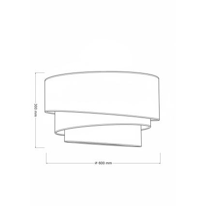 Brilagi - Stropní svítidlo TRIO 3xE27/60W/230V pr. 60 cm hnědá/béžová/bílá