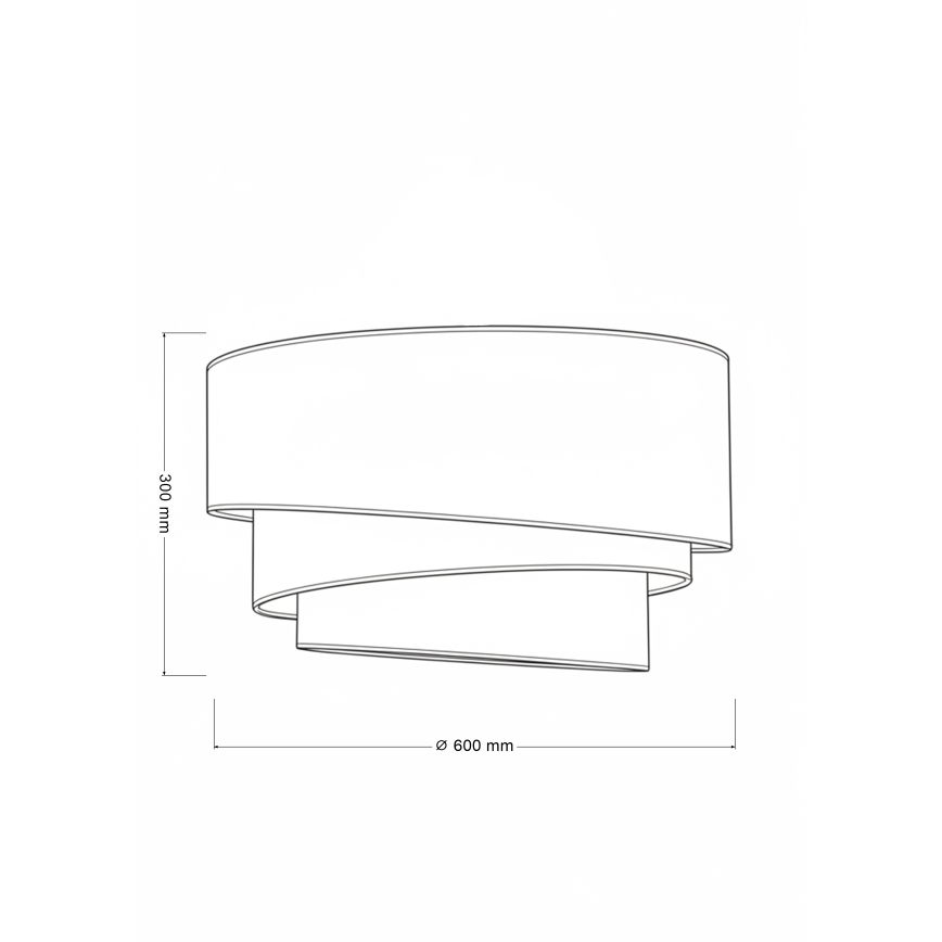 Brilagi - Stropní svítidlo TRIO 3xE27/60W/230V pr. 60 cm hnědá/béžová/bílá