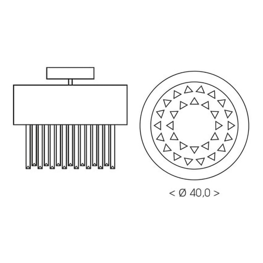 BRILAGI - Stropní svítidlo VERVE 4xE14/40W/230V pr. 40 cm černá