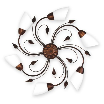 BRILAGI - Stropní svítidlo WILLOW 6xE27/40W/230V pr. 75 cm bronzová