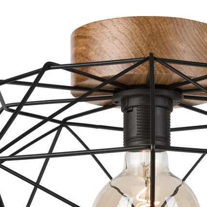 Brilagi - Stropní svítidlo WOODY BASKET 1xE27/60W/230V pr. 40 cm dub