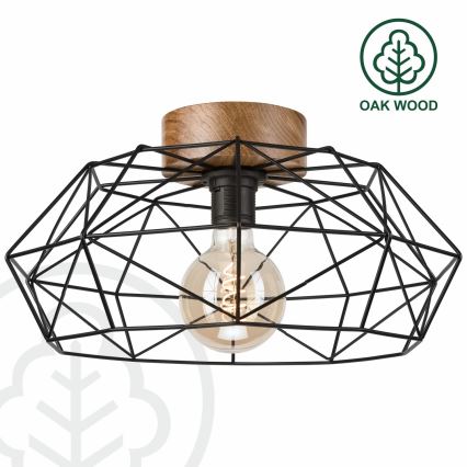 Brilagi - Stropní svítidlo WOODY BASKET 1xE27/60W/230V dub ořech