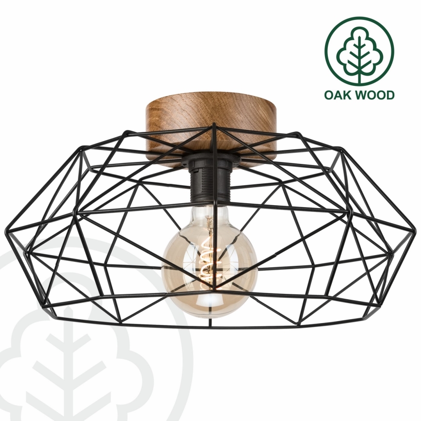 Brilagi - Stropní svítidlo WOODY BASKET 1xE27/60W/230V dub ořech