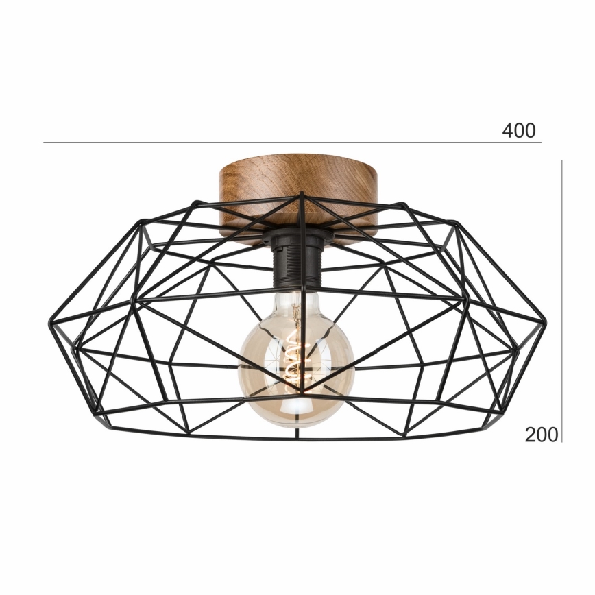 Brilagi - Stropní svítidlo WOODY BASKET 1xE27/60W/230V dub ořech