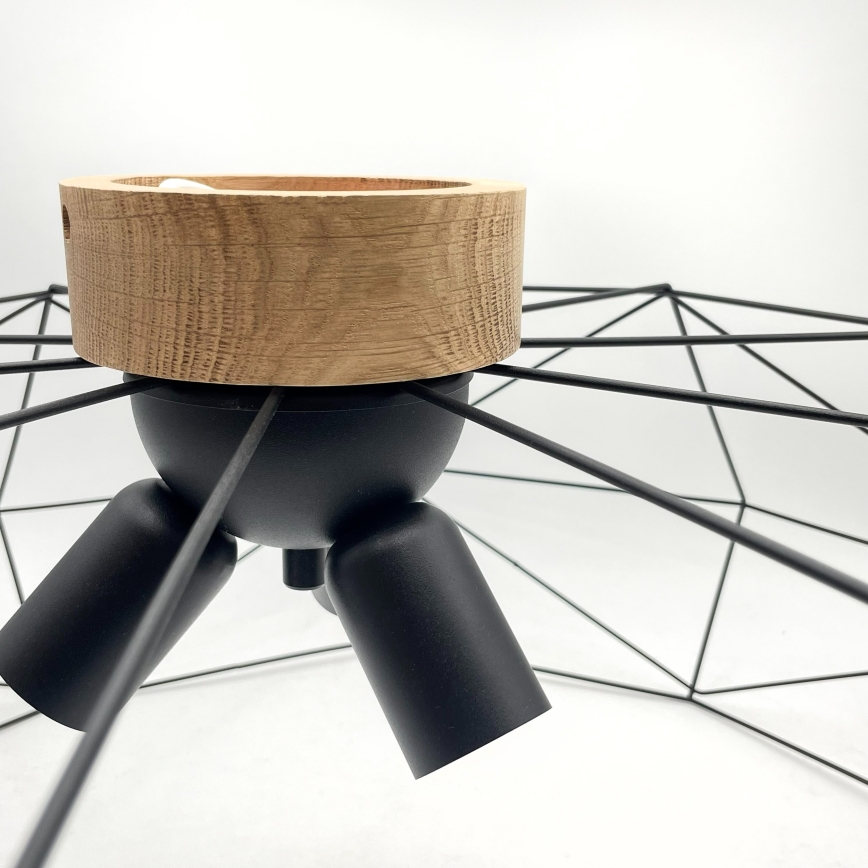 Brilagi - Stropní svítidlo WOODY BASKET 3xE27/60W/230V pr. 80 cm dub