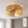 Brilagi - Stropní ventilátor 4xE27/40W/230V pr. 50 cm bambus + dálkové ovládání