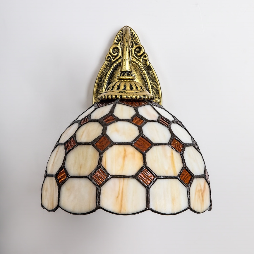 Brilagi - Tiffany vitrážová nástěnná lampa DORAN 1xE27/40W/230V