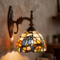 Brilagi - Tiffany vitrážová nástěnná lampa JUNGLE 1xE14/40W/230V
