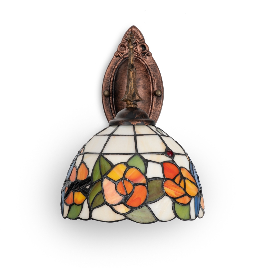 Brilagi - Tiffany vitrážová nástěnná lampa JUNGLE 1xE14/40W/230V