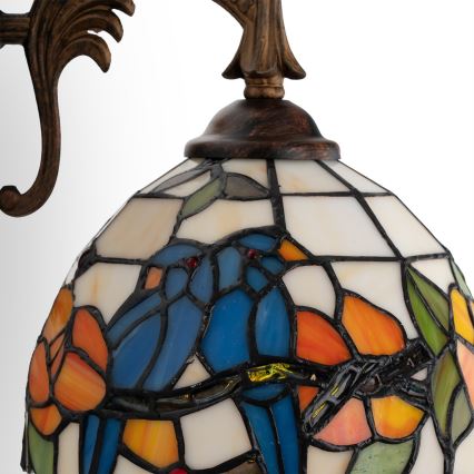 Brilagi - Tiffany vitrážová nástěnná lampa JUNGLE 1xE14/40W/230V