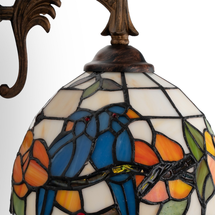 Brilagi - Tiffany vitrážová nástěnná lampa JUNGLE 1xE14/40W/230V