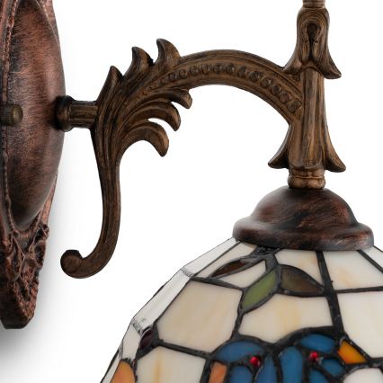 Brilagi - Tiffany vitrážová nástěnná lampa JUNGLE 1xE14/40W/230V