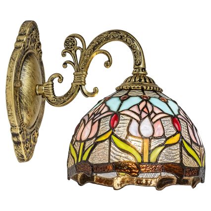 Brilagi - Tiffany vitrážová nástěnná lampa LORAS 1xE27/40W/230V