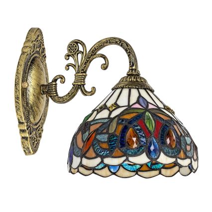 Brilagi - Tiffany vitrážová nástěnná lampa LUISA 1xE27/40W/230V