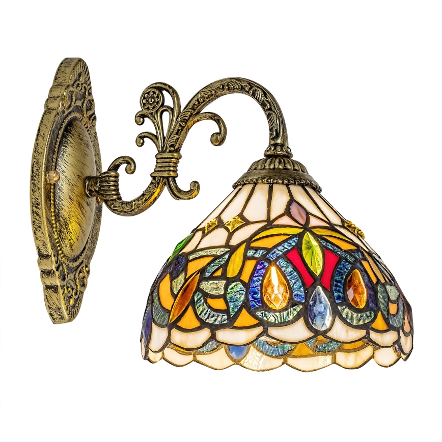 Brilagi - Tiffany vitrážová nástěnná lampa LUISA 1xE27/40W/230V