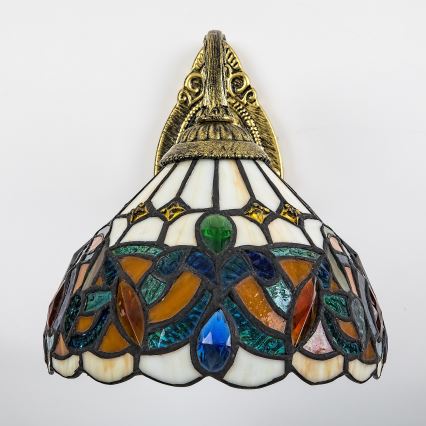 Brilagi - Tiffany vitrážová nástěnná lampa LUISA 1xE27/40W/230V