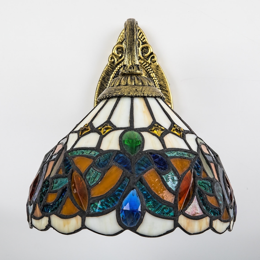Brilagi - Tiffany vitrážová nástěnná lampa LUISA 1xE27/40W/230V