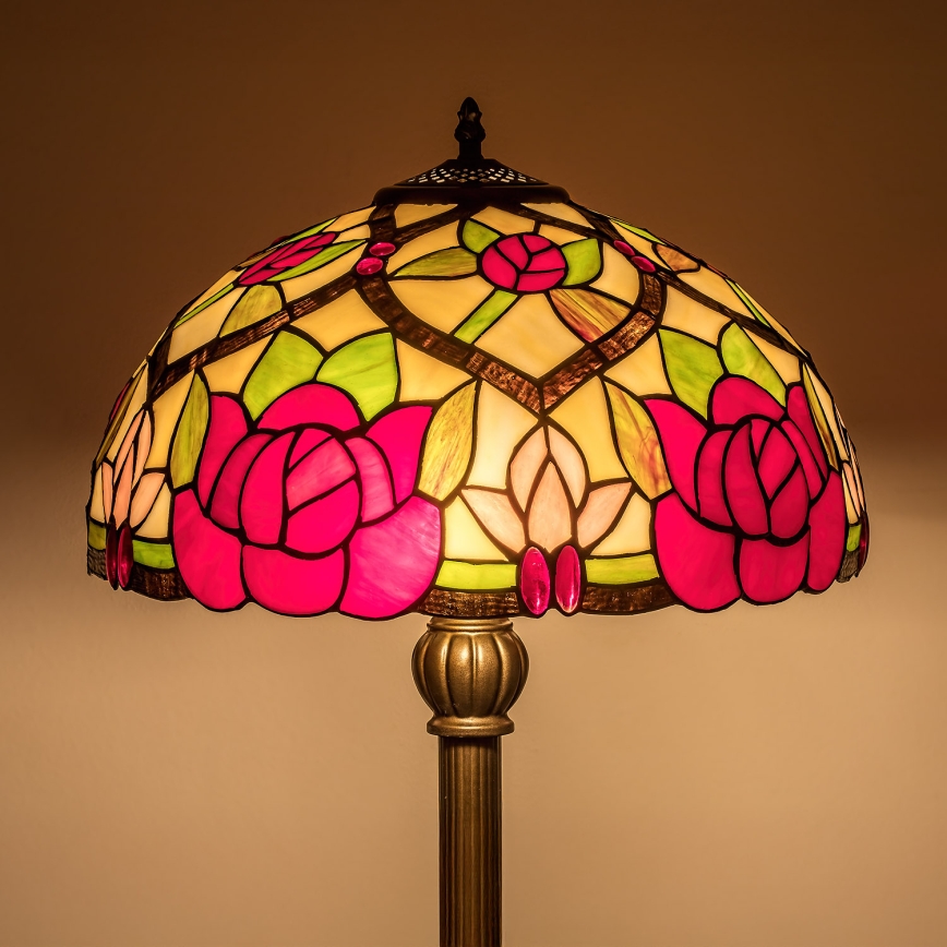 Brilagi - Tiffany vitrážová stojací lampa GARLAN 2xE27/60W/230V
