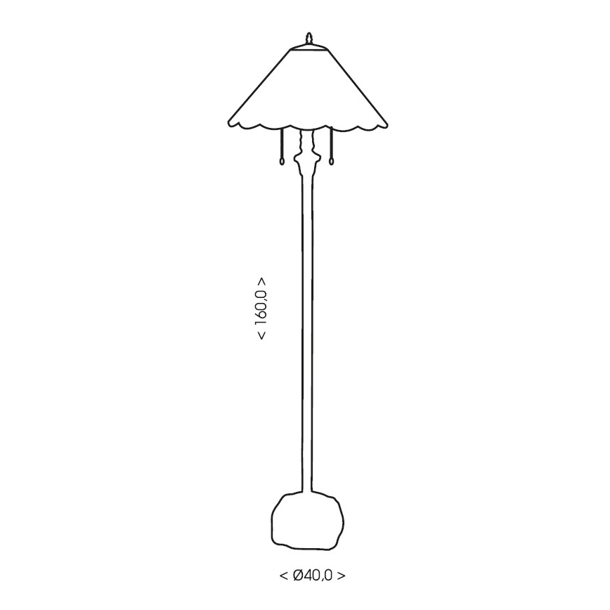 Brilagi - Tiffany vitrážová stojací lampa JUNGLE 2xE27/60W/230V