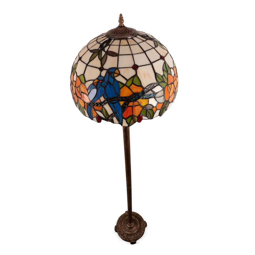Brilagi - Tiffany vitrážová stojací lampa JUNGLE 2xE27/60W/230V