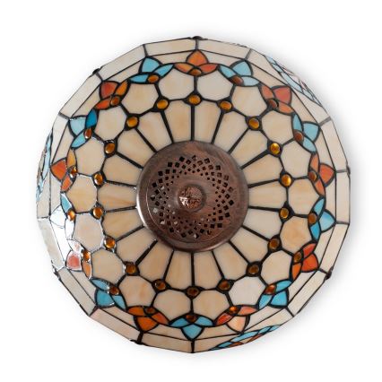 Brilagi - Tiffany vitrážová stojací lampa MIRABELLA 2xE27/60W/230V