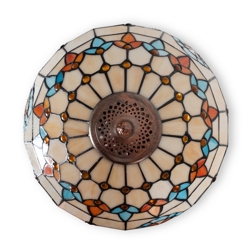 Brilagi - Tiffany vitrážová stojací lampa MIRABELLA 2xE27/60W/230V