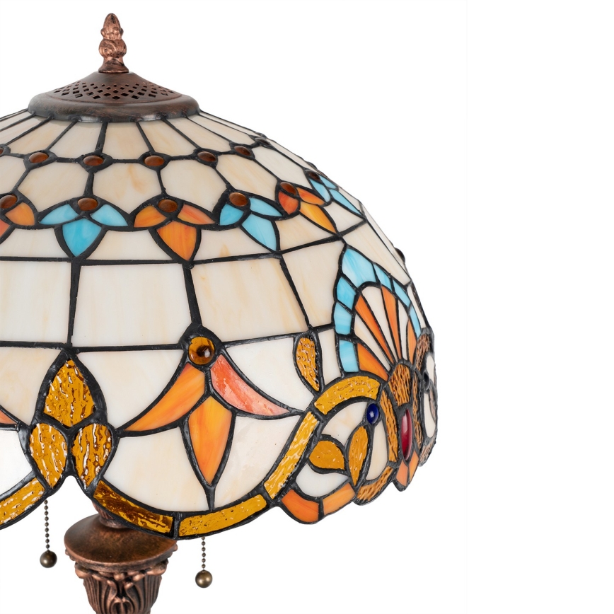 Brilagi - Tiffany vitrážová stojací lampa MIRABELLA 2xE27/60W/230V