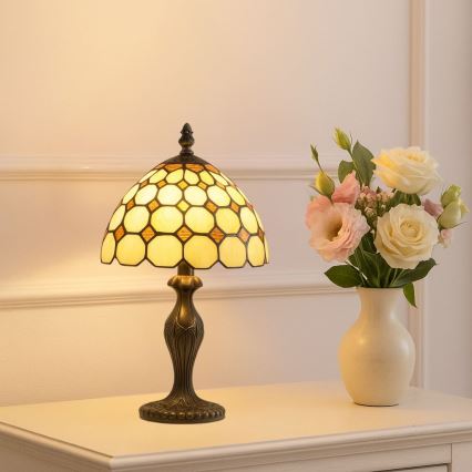 Brilagi - Tiffany vitrážová stolní lampa DORAN 1xE14/40W/230V