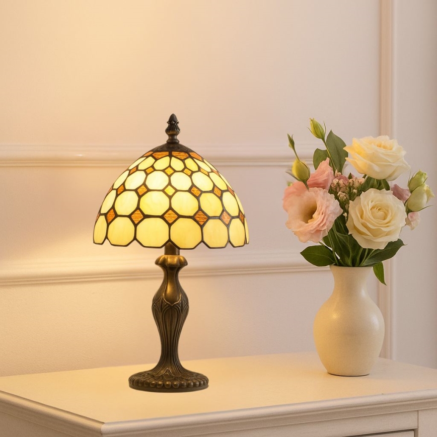 Brilagi - Tiffany vitrážová stolní lampa DORAN 1xE14/40W/230V
