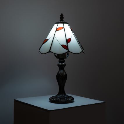 Brilagi - Tiffany vitrážová stolní lampa FOLIA 1xE27/60W/230V
