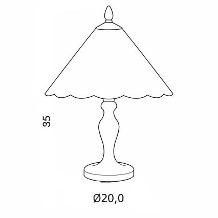 Brilagi - Tiffany vitrážová stolní lampa FOLIA 1xE27/60W/230V
