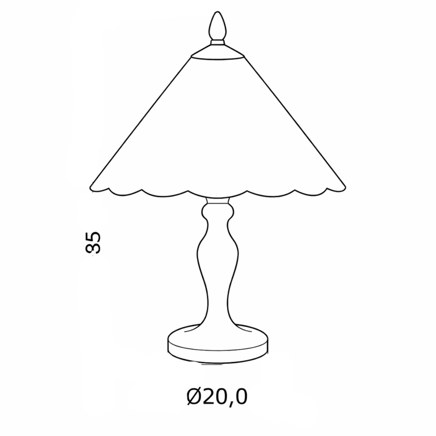 Brilagi - Tiffany vitrážová stolní lampa FOLIA 1xE27/60W/230V