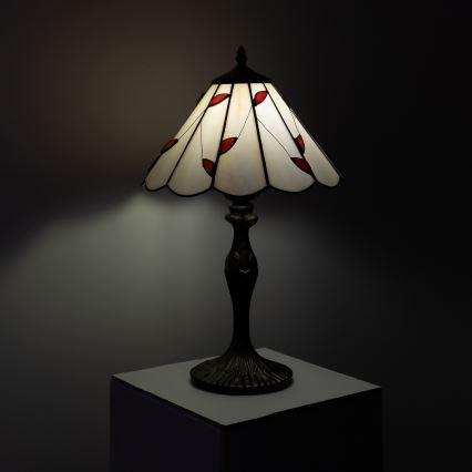 Brilagi - Tiffany vitrážová stolní lampa FOLIA 1xE27/60W/230V