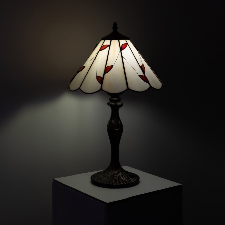 Brilagi - Tiffany vitrážová stolní lampa FOLIA 1xE27/60W/230V
