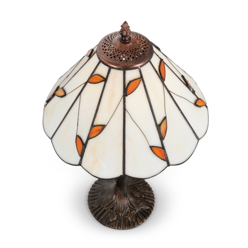 Brilagi - Tiffany vitrážová stolní lampa FOLIA 1xE27/60W/230V