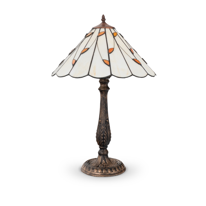 BRILAGI - Tiffany vitrážová stolní lampa FOLIA 1xE27/60W/230V