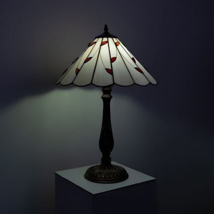 BRILAGI - Tiffany vitrážová stolní lampa FOLIA 1xE27/60W/230V