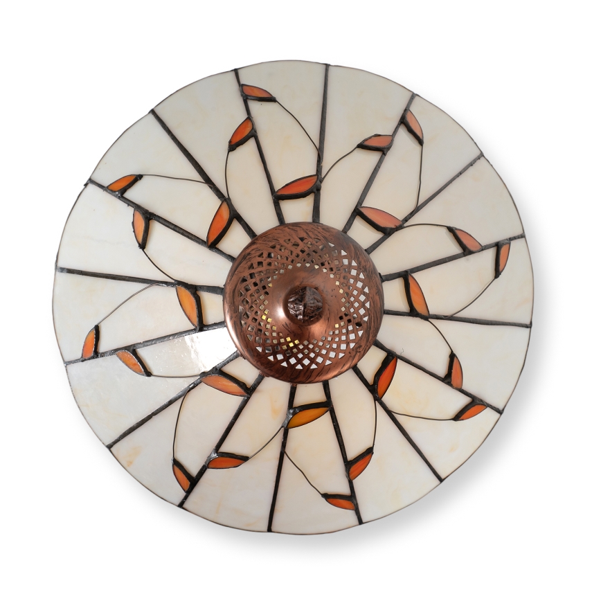 BRILAGI - Tiffany vitrážová stolní lampa FOLIA 1xE27/60W/230V