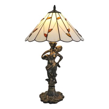 Brilagi - Tiffany vitrážová stolní lampa FOLIA 1xE27/60W/230V