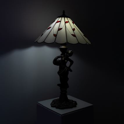 Brilagi - Tiffany vitrážová stolní lampa FOLIA 1xE27/60W/230V