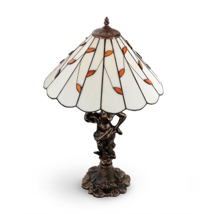 Brilagi - Tiffany vitrážová stolní lampa FOLIA 1xE27/60W/230V
