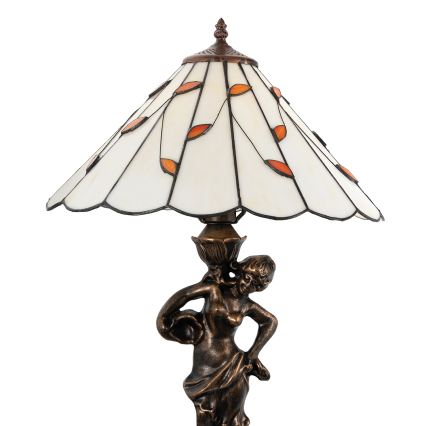 Brilagi - Tiffany vitrážová stolní lampa FOLIA 1xE27/60W/230V