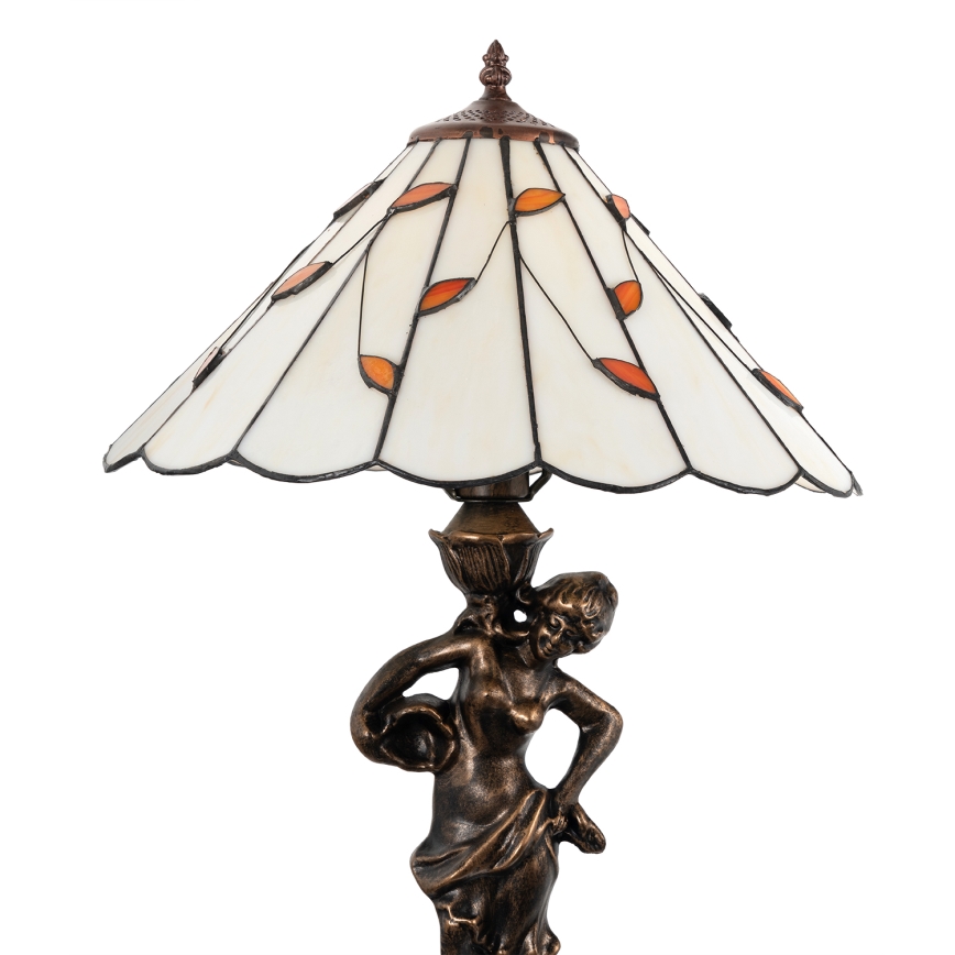 Brilagi - Tiffany vitrážová stolní lampa FOLIA 1xE27/60W/230V